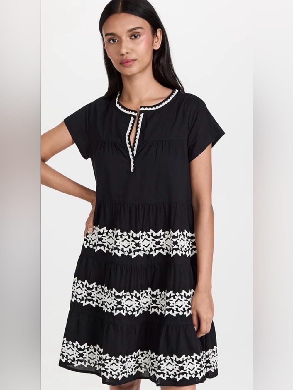 Roller Rabbit Pamela Embroidered Dress Large